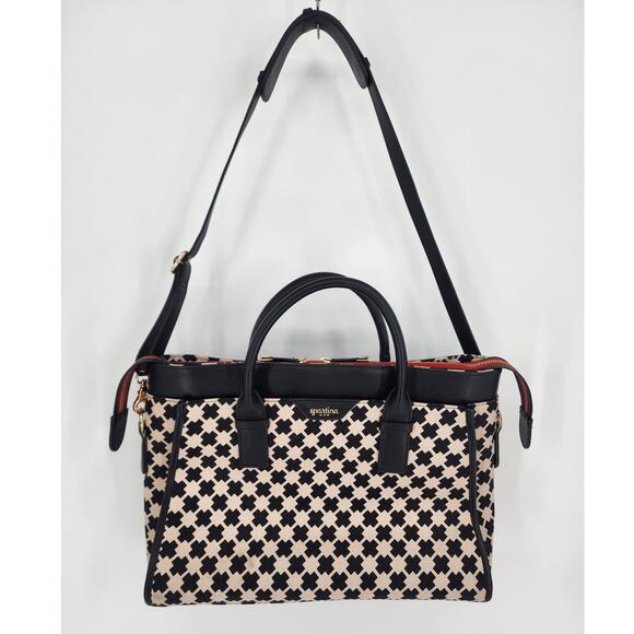 Spartina 449 Daufuskie Island Linen and Leather Weekender Bag - Picture 1 of 16